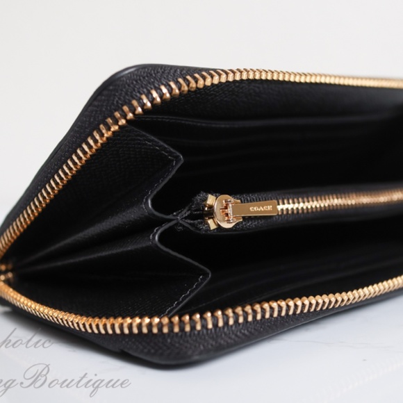 NWT Coach Leather Accordion Zip Wallet/Wristlet - Picture 7 of 8